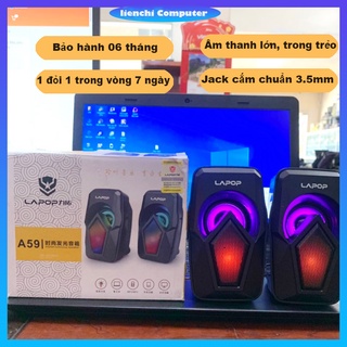 Loa vi tính 2.0 lapop a59 có đèn led