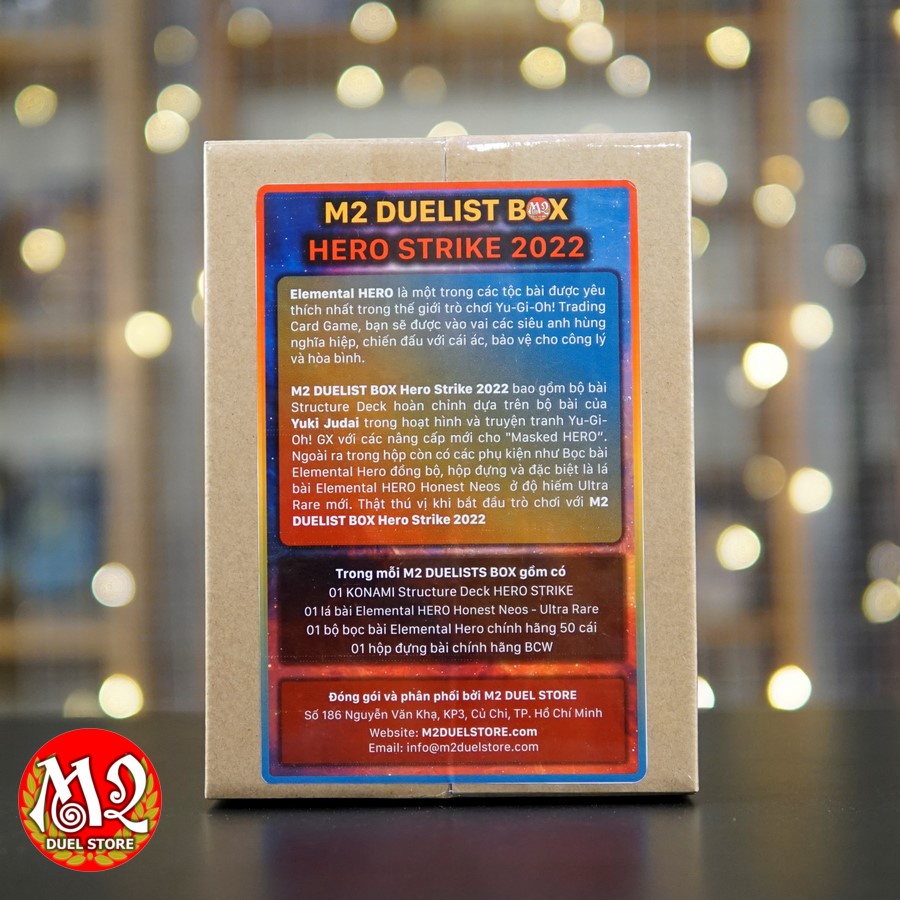 Hộp thẻ bài Yugioh M2 Duelist Box - Hero Strike - Anh hùng nổi dậy - Được yêu thích số 1 bởi các bài thủ