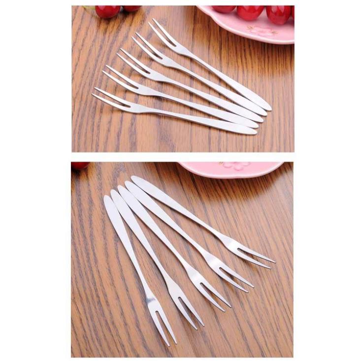 Nĩa Ăn Trái Cây Tiện Lợi Bằng Thép Không Gỉ