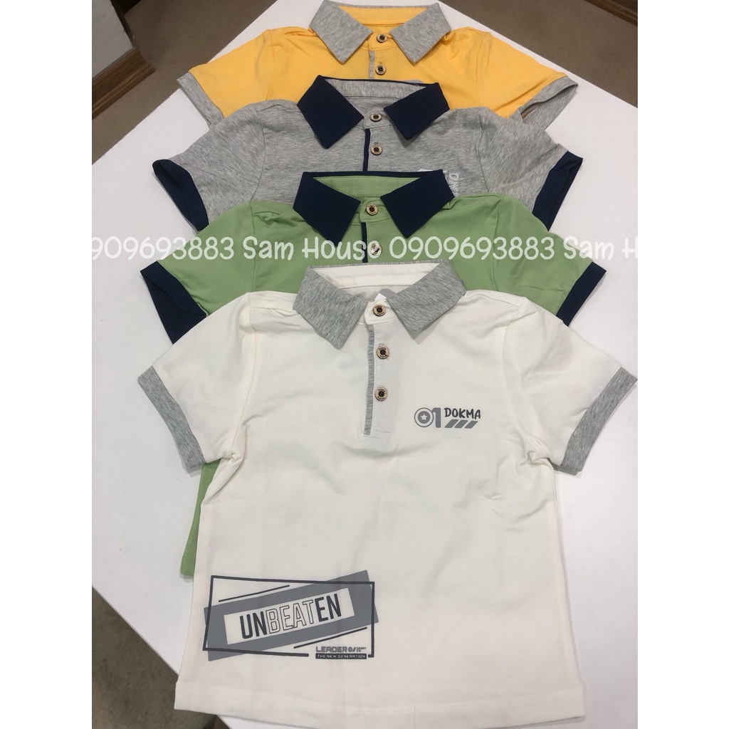 DOKMA 2022 - Áo PoLo Cộc Tay cho bé từ 2Y đến 6Y