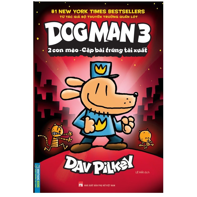 Sách - Combo 4 cuốn Dog Man tập 1 đến tập 4 (Tặng Bút)