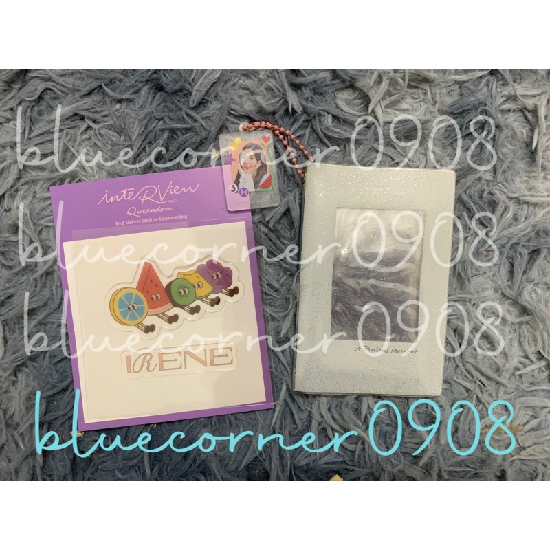 Photocard holder (sổ đựng ảnh) Irene Red velvet kèm sticker Queendom