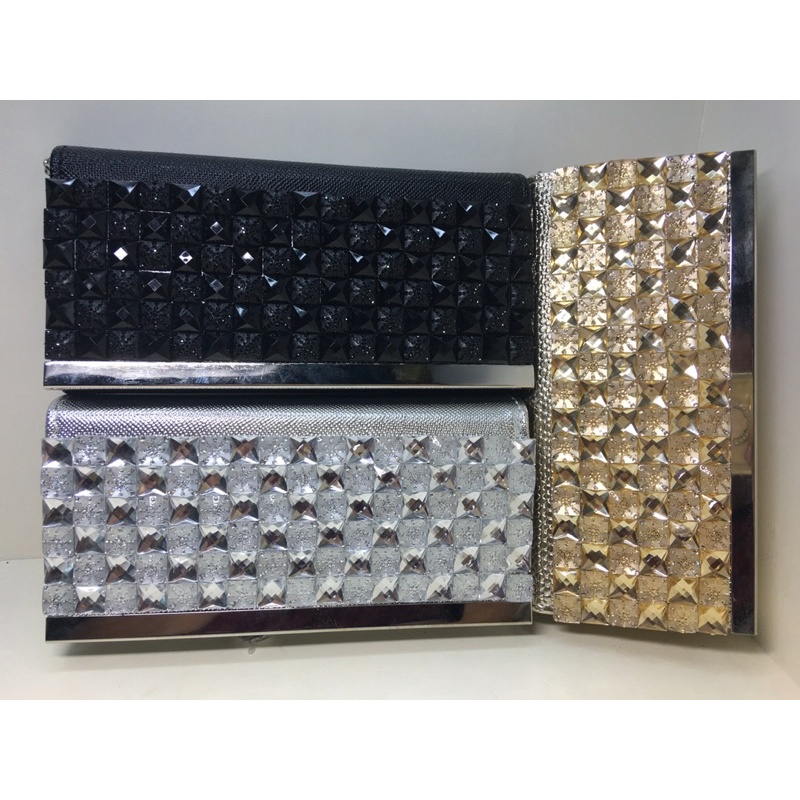 Túi Đeo Vai Dây Xích Mảnh Kết 1 Mặt Đá