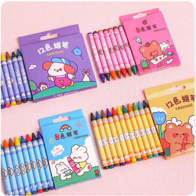 Hộp Bút Sáp Màu 8 Màu và 12 Màu