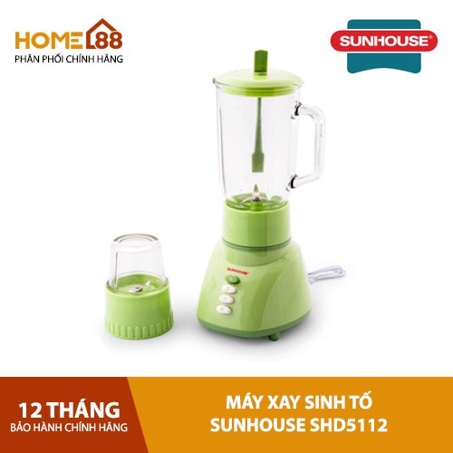 Máy xay sinh tố 2 cối thuỷ tinh SHD5112 chính hãng giá tốt