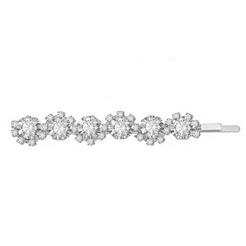 Bộ 3 Kẹp Tóc Đính Đá Zircon Hình Hoa Ngọt Ngào Sáng Tạo
