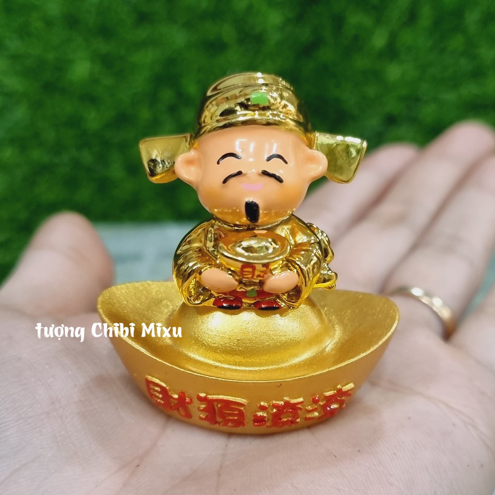 Thần Tài 3.5cm nước xi cao cấp