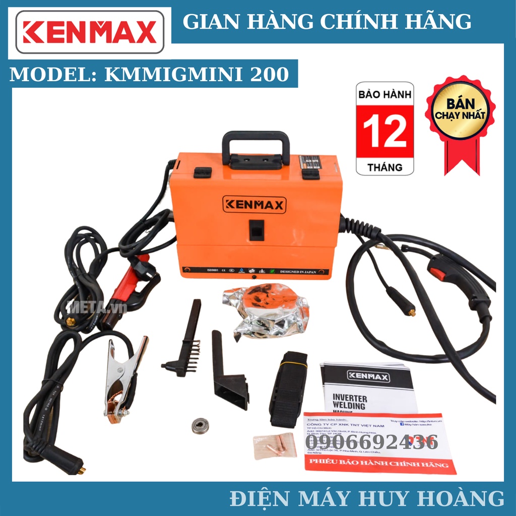 Máy hàn mig mini 200 Kenmax - Máy hàn MIG đa năng tặng full phụ kiện