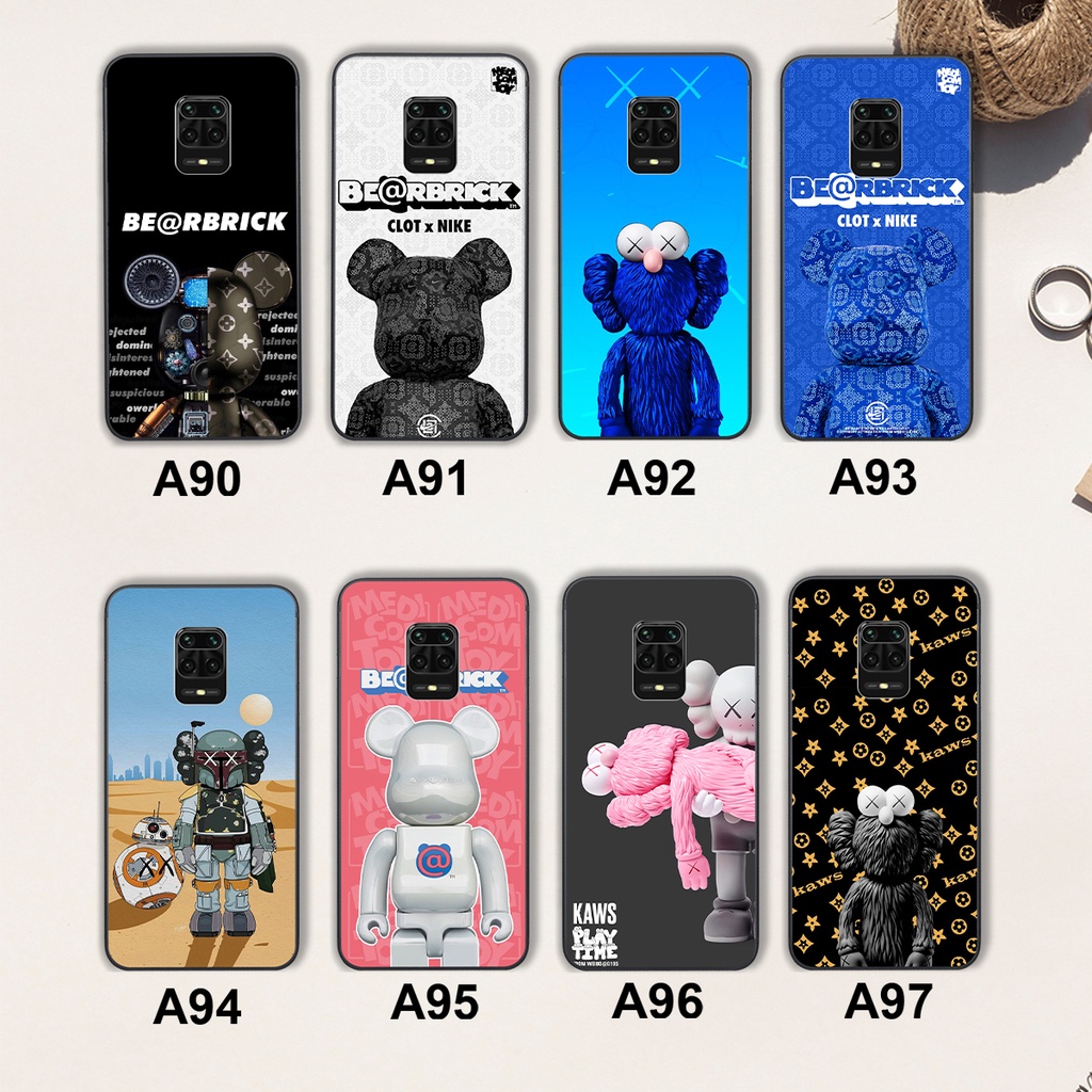Ốp lưng điện thoại Xiaomi Redmi Note 9-Xiaomi Redmi Note 9S-Xiaomi Redmi Note 9 Pro bearbrick cực đáng yêu-giá cực rẻ