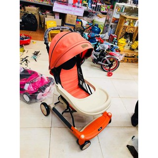 xe đẩy siêu gọn đa năng 3 in 1 xe đẩy ,ghế ăn và tập đi 718 blb