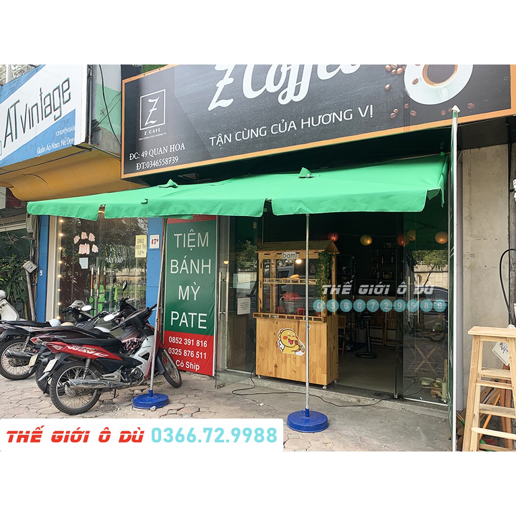 Ô Dù Mái chéo- Chính Tâm Mái Chéo- vải bạt