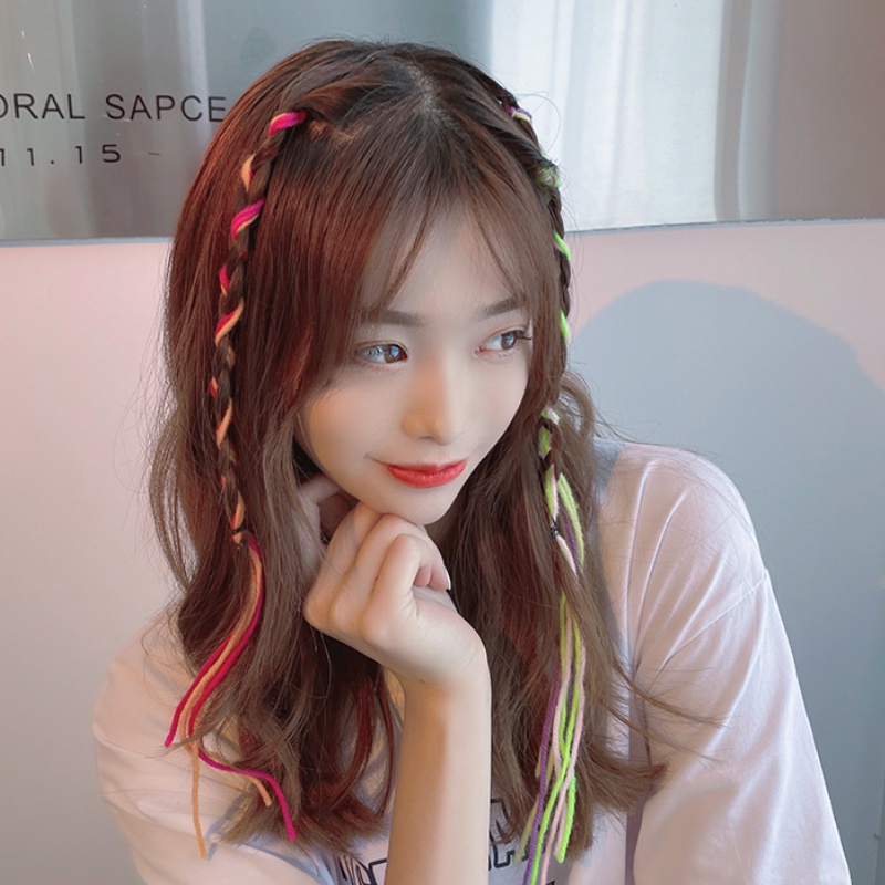 Dây Buộc Tóc Thắt Nơ Ruy Băng Màu Sắc Phong Cách Hàn Quốc Thời Trang