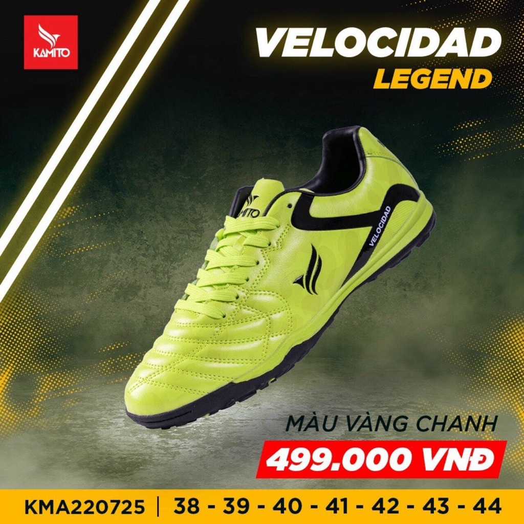 Giày Đá Bóng Kamito Velocidad  Legend Chính Hãng Thiết Kế Ôm Chân Phong Cách Hiện Đại, Đại Trẻ Trung Màu Sắc Tươi Mới