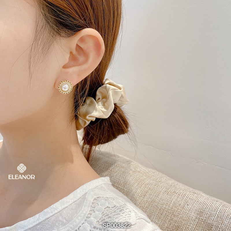 Bông tai nữ Eleanor Accessories ngọc trai nhân tạo phụ kiện trang sức phong cách Hàn Quốc