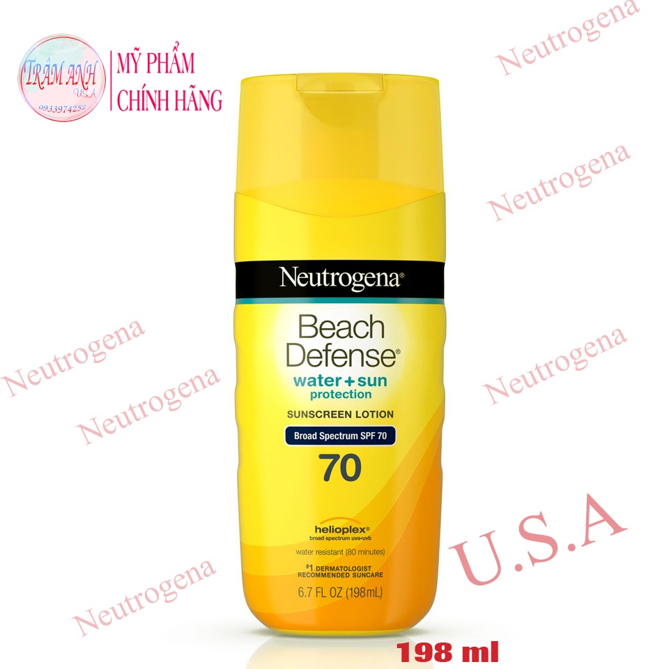 Kem chống nắng Neutrogena Beach Defense Water Sun Protection Sunscreen Lotion SPF 70|250ml