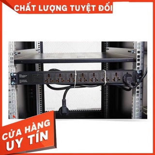 Ổ cắm nguồn PDU 6 chấu loại 3 chân cắm dùng cho tủ rack 19"