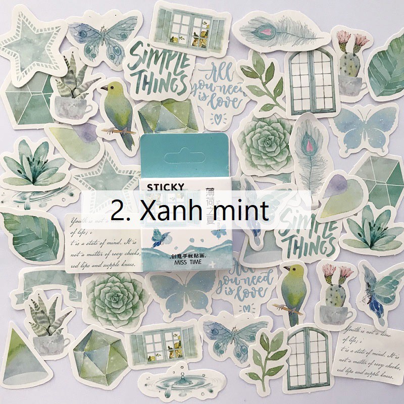 Hộp 46 sticker giấy SH4604 Gachini