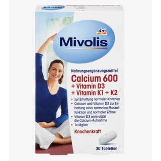 Viên uống Mivolis Calcium 600 hộp 30 viên của Đức