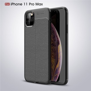 Ốp lưng Auto focus giả da cho iPhone 11 Pro Max/11 Pro/11/X/Xs/Max/Xr/7/8 Plus/6/6S Plus/6/6S/7/8/5/5S/SE silicone dẻo