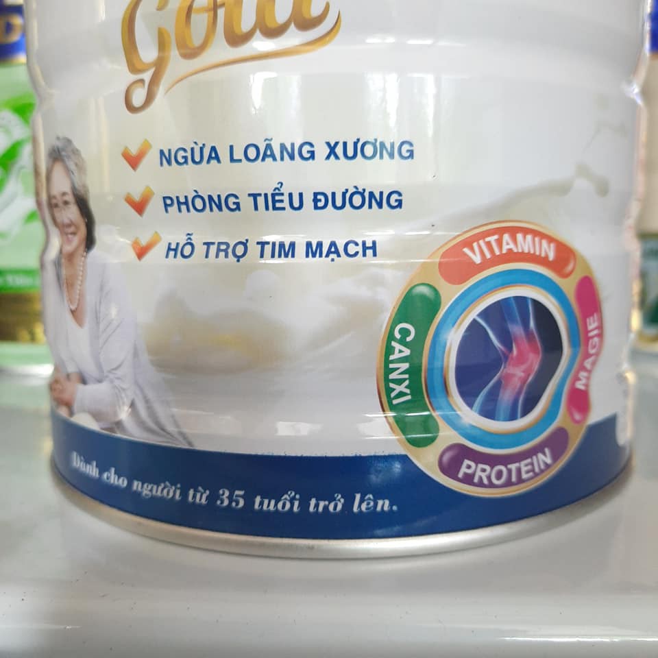 Sữa người già Vinastar Canxi Gold cao cấp 900g dành cho người trên 35 tuổi