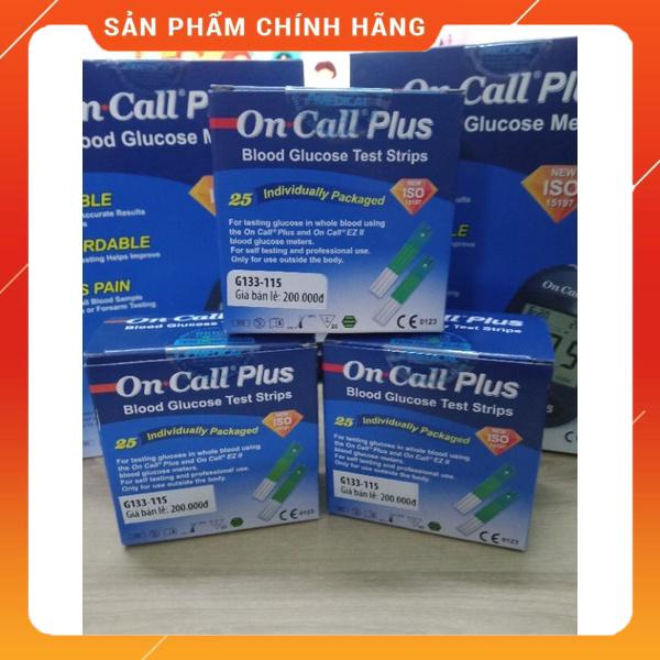 Hộp 25 que thử đường huyết Onl Call Plus