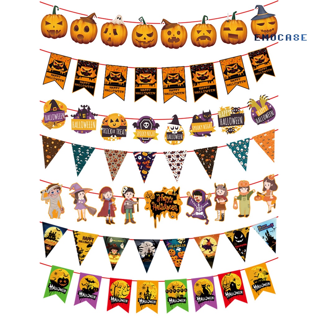 1 Set Dây Treo Trang Trí Tiệc Hình Sáng Tạo Màu Sắc Tươi Sáng Thân Thiện Với Môi Trường