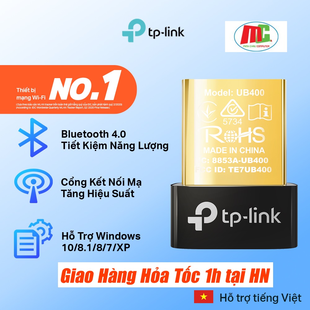 TP-Link Bluetooth 4.0 Bộ Chuyển Đổi USB Nano - UB400 - Hàng Chính Hãng