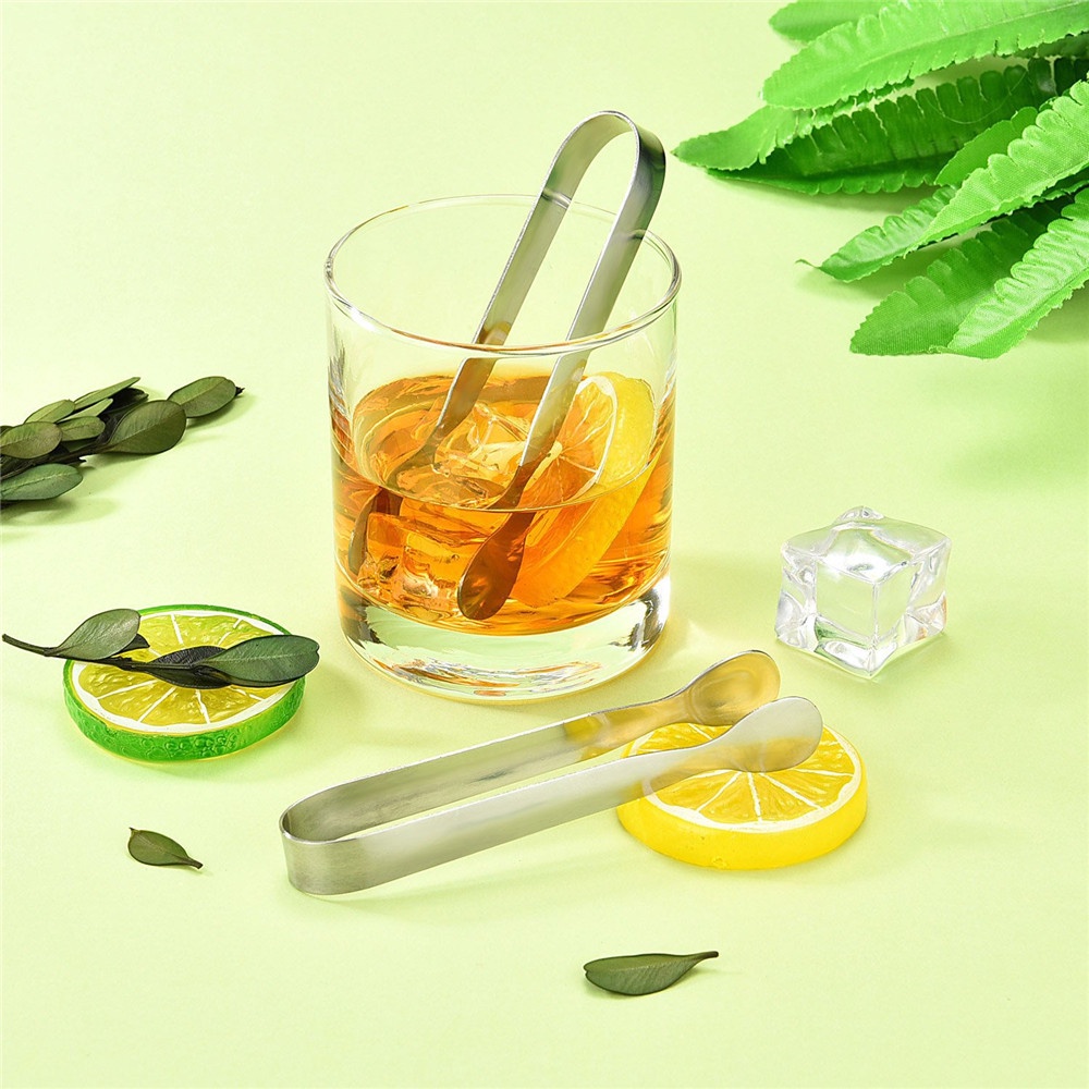 1 Kẹp gắp đá bằng thép không gỉ chống bỏng tiện dụng cho nhà bếp