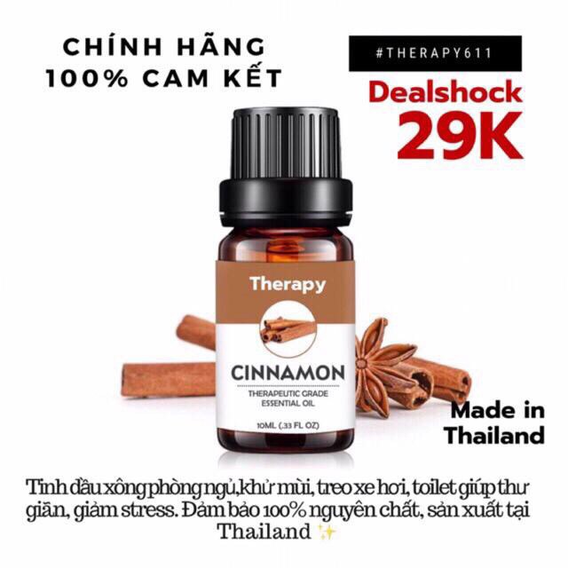 [HOT] ♘ Tinh Dầu Nguyên Chất Quế THERAPY 10ml ♘ [MUA NGAY]