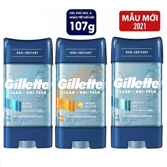 Lăn khử mùi Nam 3 tác động GILLETTE 107g từ Mỹ