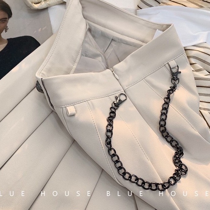 Chân Váy Ngắn Ly To Kèm Dây Xích Cá Tính Cao Cấp Freeship,Chân Váy Nữ Ngắn Lưng Cao Xu Hướng Thời Trang Của Châu Á Hot | BigBuy360 - bigbuy360.vn