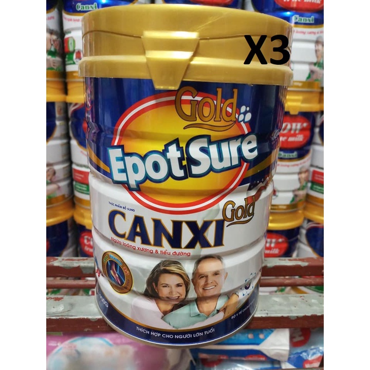 Sữa bột Epotsure Canxi Gold dưỡng chất ít béo, bổ sung Canxi 900g (hsd 2025)