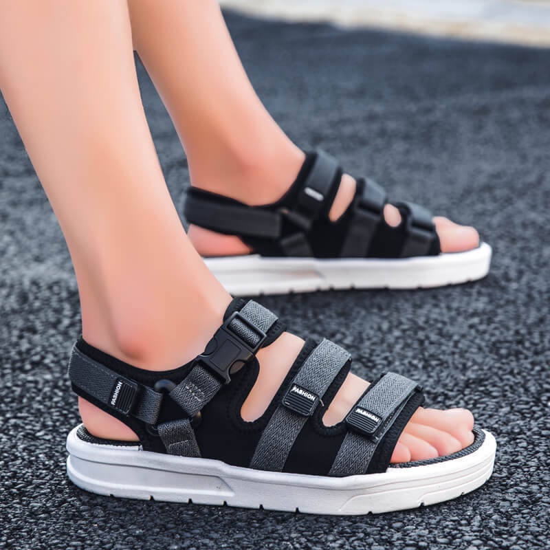 Dép quai ngang Nam, Sandal quai hậu đi học Dp24