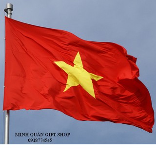01 lá Cờ Tổ Quốc, cờ Đảng - vải phi bóng - size 1,4x1,8m