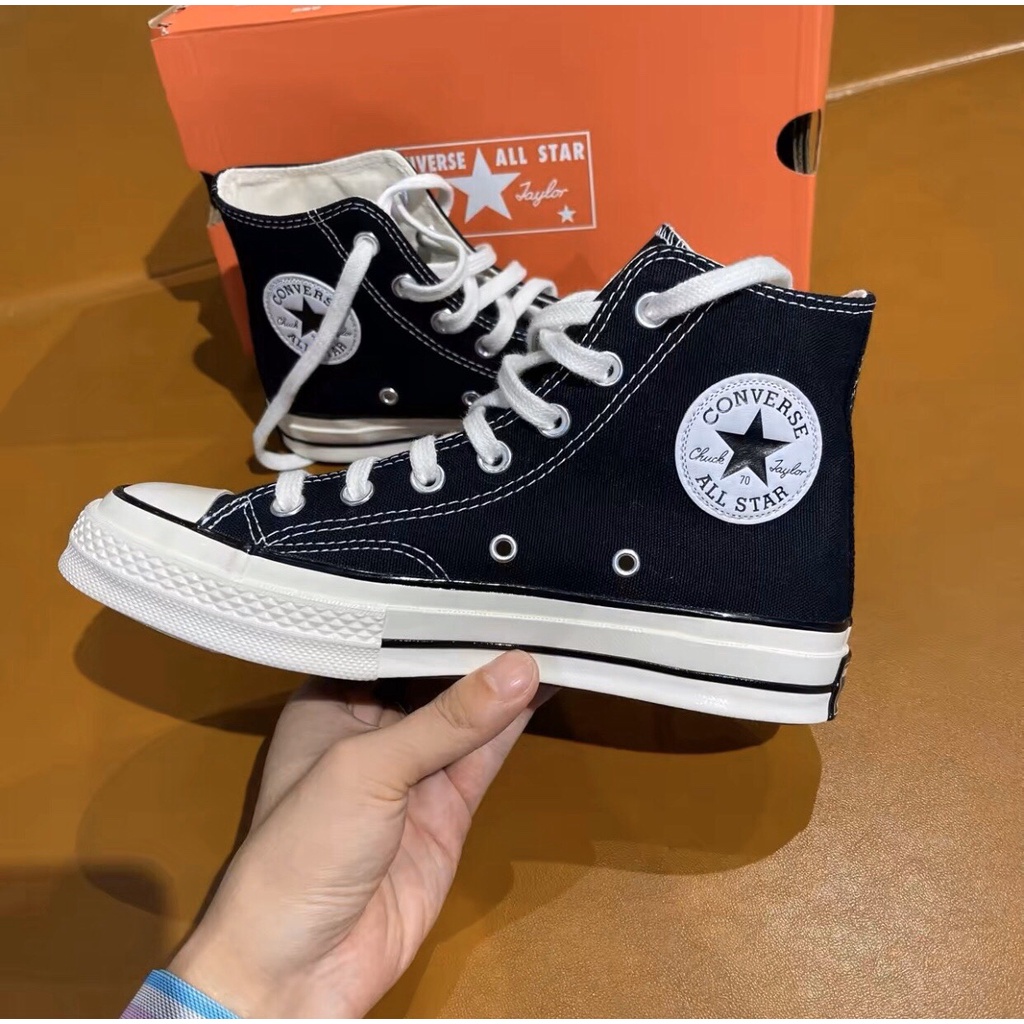 Giày Converse 1970s chính hãng màu đen cổ cao - 162050C