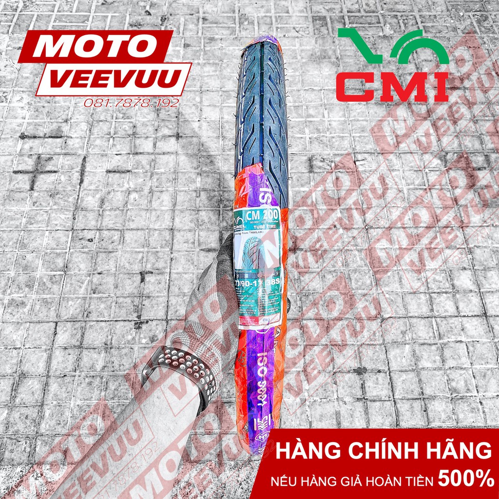 Vỏ lốp xe máy Camel CRV Cheetah 70/90-17 TT 200 Gai Xương cá phượng hoàng (Lốp xài ruột)