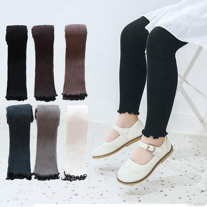 Quần Legging Lưng Thun Phối Ren Cho Bé Gái