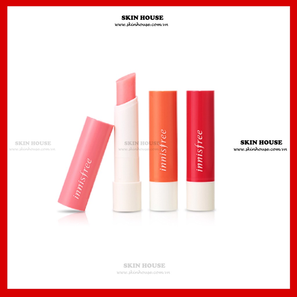 Sẵn - Son dưỡng có màu Innisfree Glow Tint Lip Balm - Skinhouse