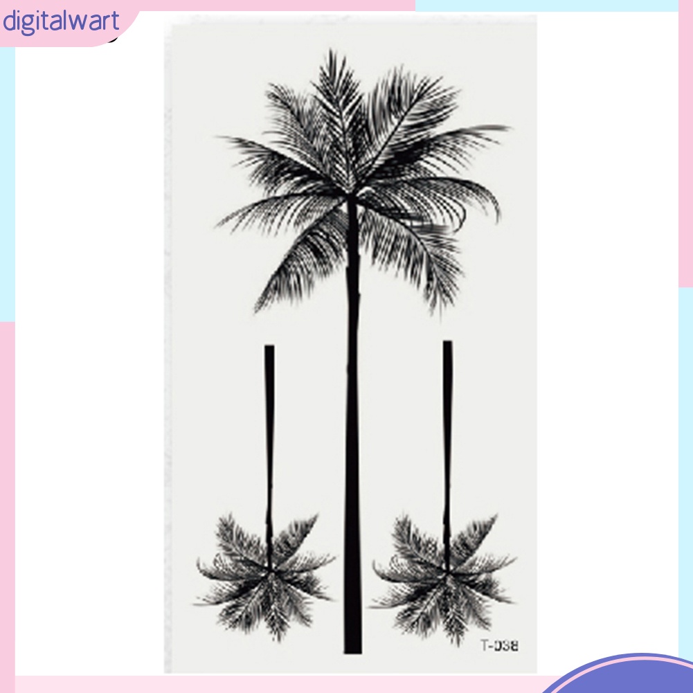 Hình xăm dán họa tiết hoa động vật chống thấm nước