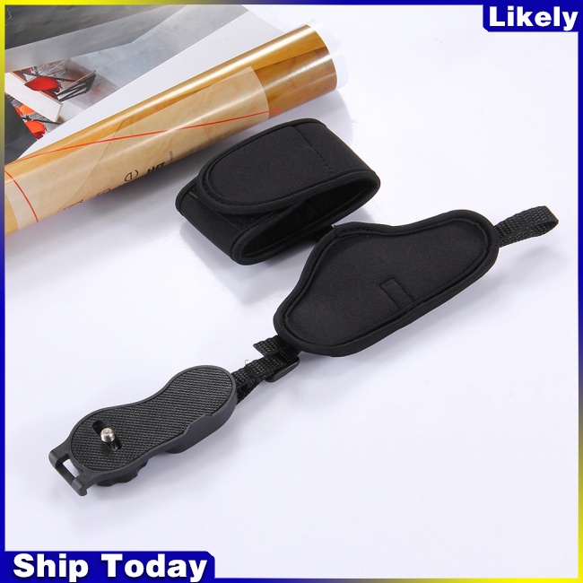 PULUZ Dây Đeo Cổ Tay Gắn Máy Ảnh SLR/DSLR Bằng Nhựa Mềm Kèm Ốc Vít 1/4 Inch