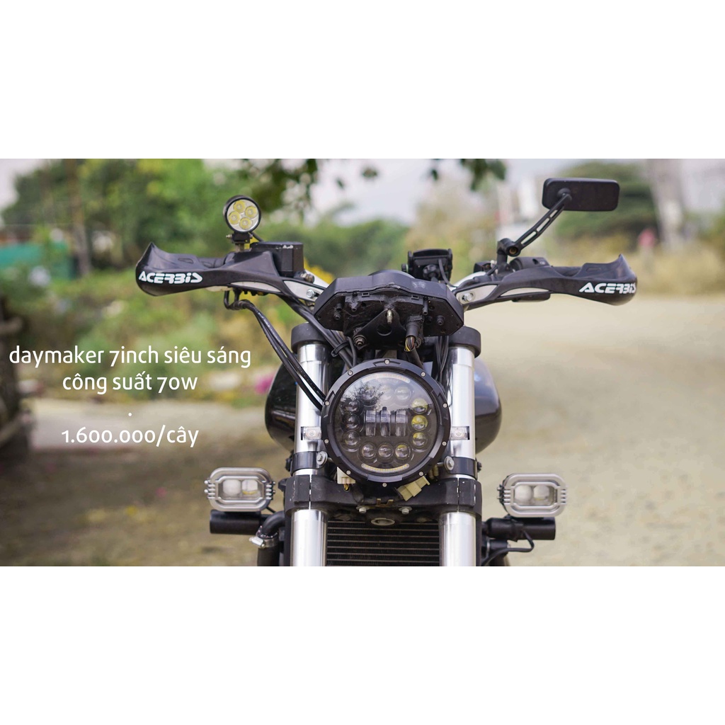 Đèn pha led DAYMAKER 70w 7inch hàng nhập khẩu siêu sáng siêu bền