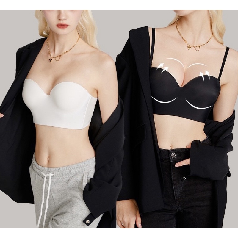 Áo Lót Nữ Softie Đúc Cúp Ngang Bản To Có Gọng Cao Cấp 724