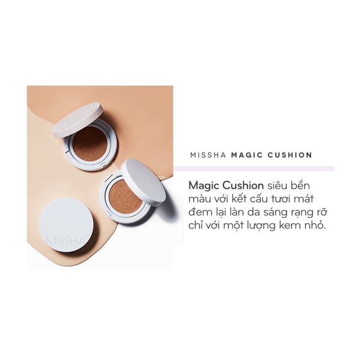 Phấn Nước Missha Magic Cushion Cover Lasting SPF50+/PA+++