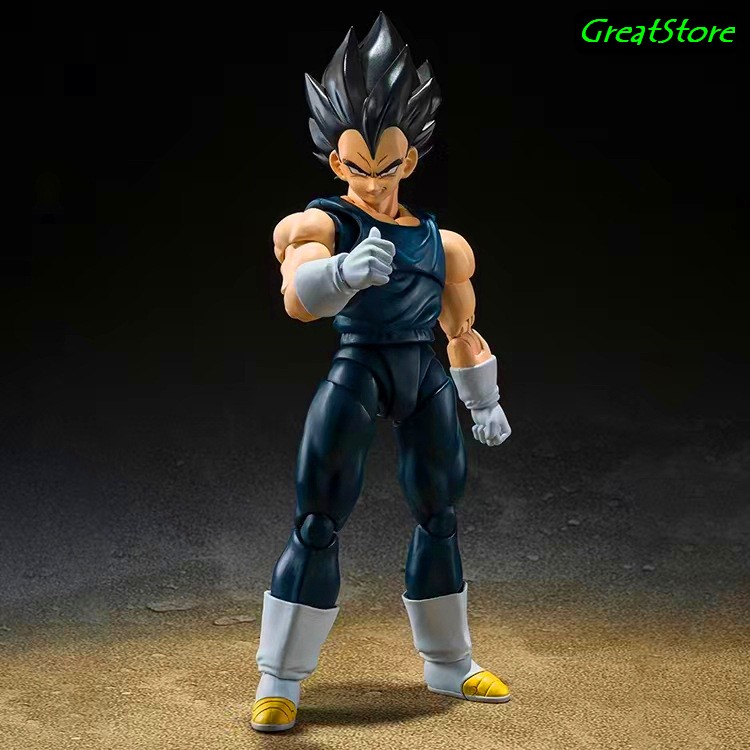Mô hình Vegeta bản Super Hero và Goku bản Ultra Instinct Dragonball SHF action Figure 15 cm cử động được