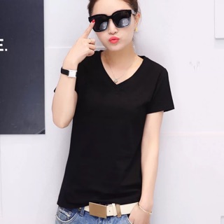 Phông trơn cổ tim hàng có size sml
