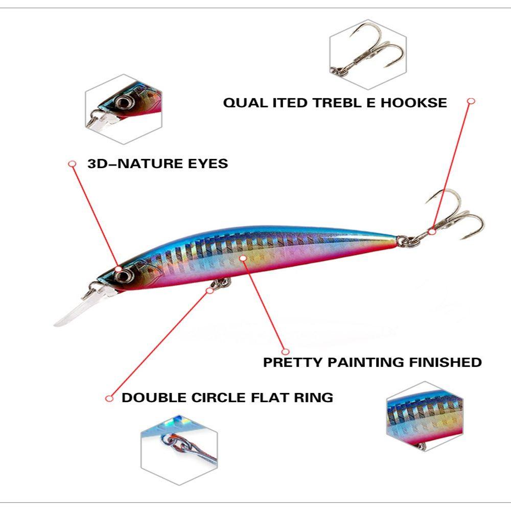 Mồi Câu Cá Giả Dài 70mm / 16g Tiện Dụng