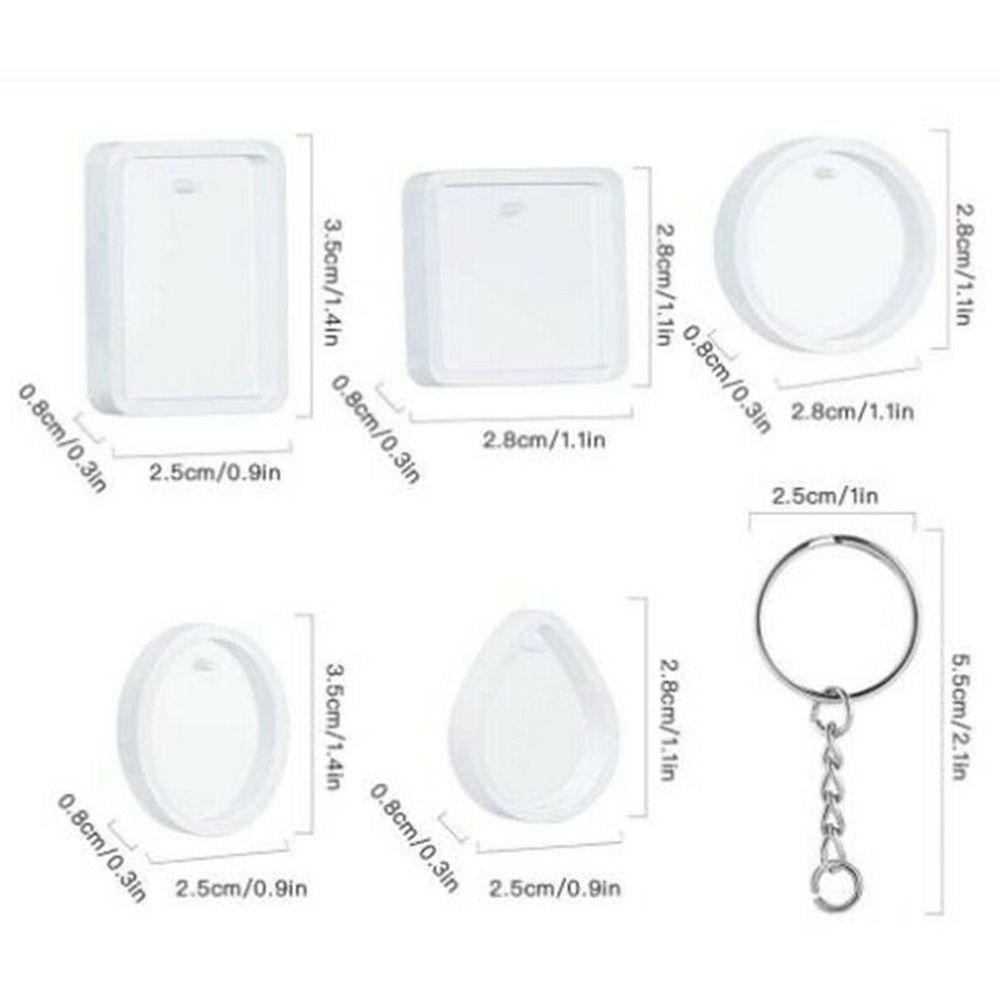Set 20 Khuôn Nhựa Làm Móc Khóa Tiện Lợi