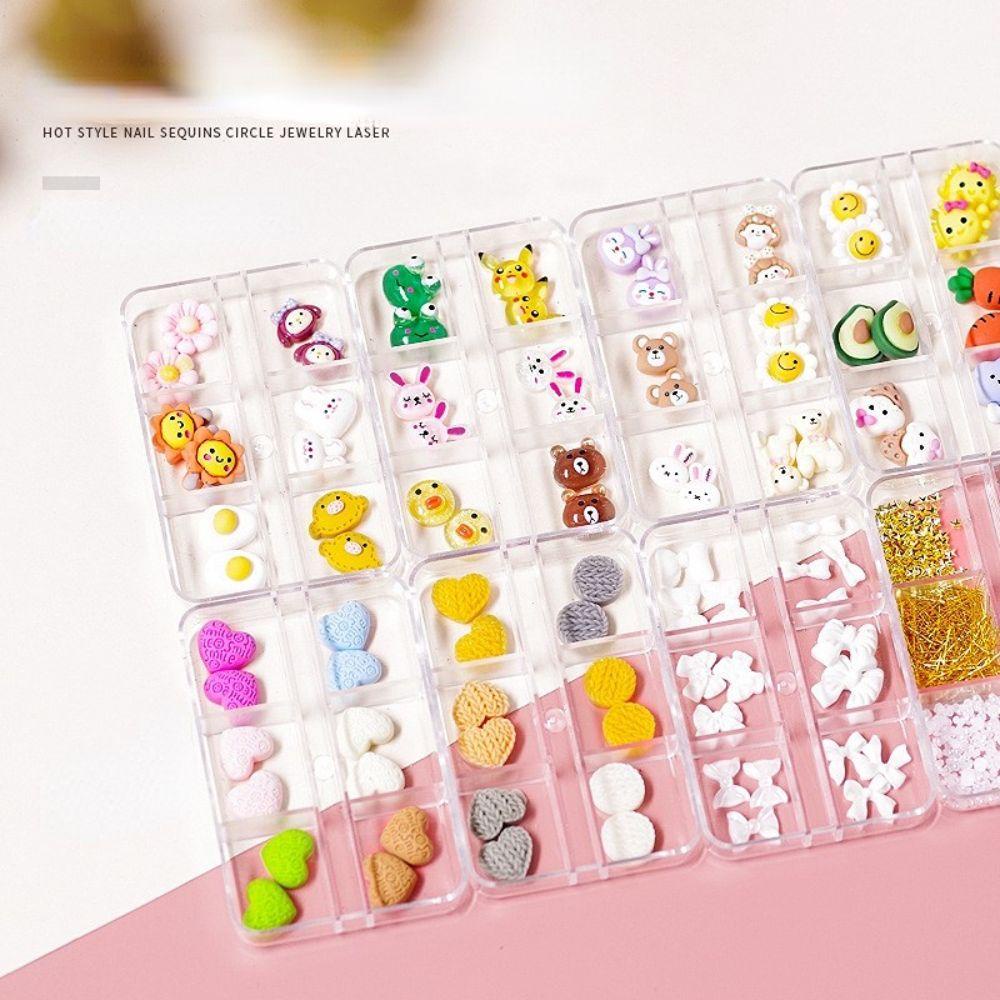 OCEANMAP Phụ Kiện Trang Trí Móng Tay 3D Phong Cách Nhật Bản Xinh Xắn