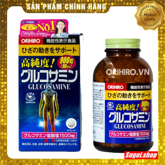 Viên bổ xương khớp Glucosamine 900v Nhật Bản.