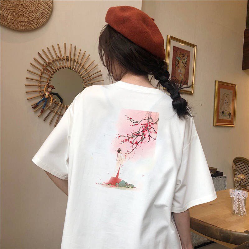 Áo thun form rộng tay lỡ Nhật Bản đẹp độc lạ vải dày mịn 2020T2311